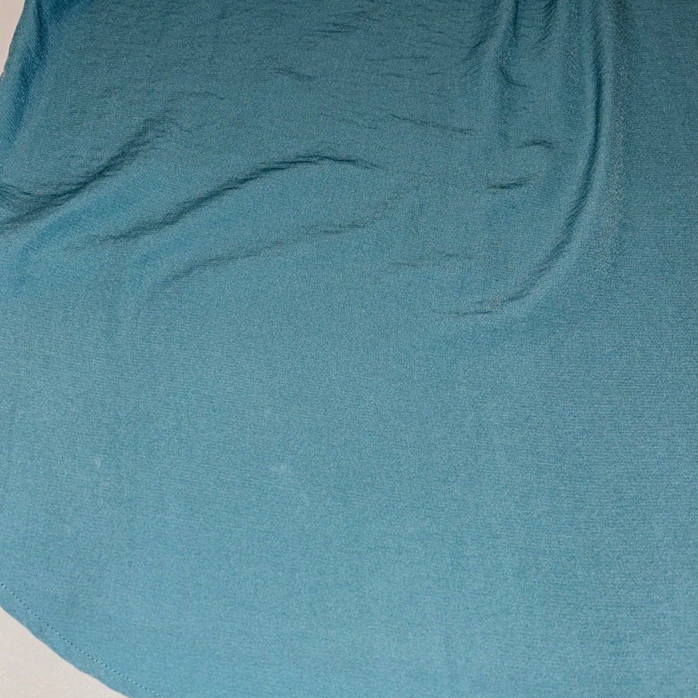 MAURICES Women's Teal Short Sleeve Blouse Medium - Picture 5 of 5
